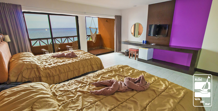 Sea view room 2 beds